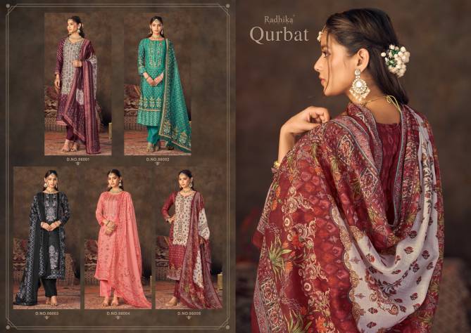 Qurbat By Azara Radhika Jam Cotton Printed Dress Material Wholesale Price In Surat